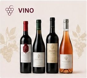 Cuatro botellas de vino embotellado por Josefrans